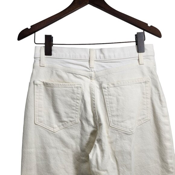 BLDWN Jeans High Rise Relaxed Powder‎ White Womens Size 28 - Picture 6 of 14